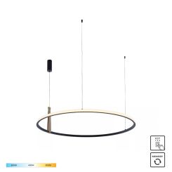 22808-WOOD CLAUD LAMPA WISZĄCA CZARNA ZUMALINE