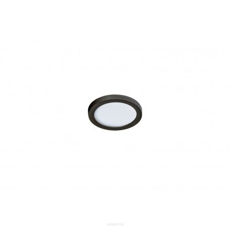 Plafon lampa wpuszczana Slim round 9 Az2834 AZzardo czarna oprawa w nowoczesnym stylu barwa światła do wyboru ciepła lub neutralna idealna do łazienki