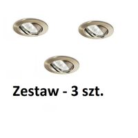 Lampa wpuszczana  SWING FI1 BRĄZ Ideal Lux  083186  okrągła aluminiowa ramka kolor brązu  wymaga wbudowania w ścianę 3 szt