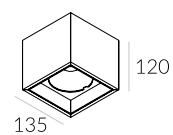 Lampa natynkowa Solid Lightbox 135.1 NT Labra 3.1084 prostokąt techniczna LED  różne kolory - 4