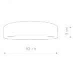 Plafon Laguna 3xE27 kremowy Ø50 8954 - 2
