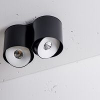 Oprawa natynkowa Nex 2 NT edge.LED CRI80 Labra 3.0817   tuba podwójna techniczna LED różne kolory ruchome pierścienie