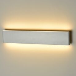 Kinkiet Norman L AZzardo MB5932L AZ1684 wykonana z aluminium o białym wykończeniu LED 44,2cm szerokości