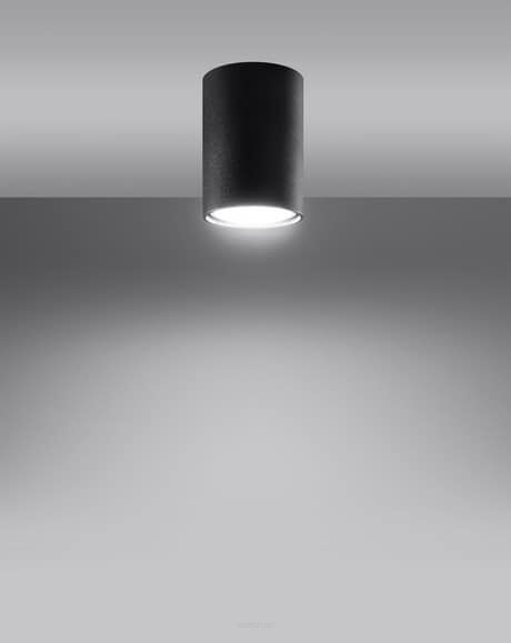 Oprawa sufitowa LAGOS 10 SL.1000 SOLLUX LIGHTING tuba 10 cm czarna