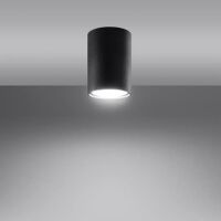 Oprawa sufitowa LAGOS 10 SL.1000 SOLLUX LIGHTING tuba 10 cm czarna
