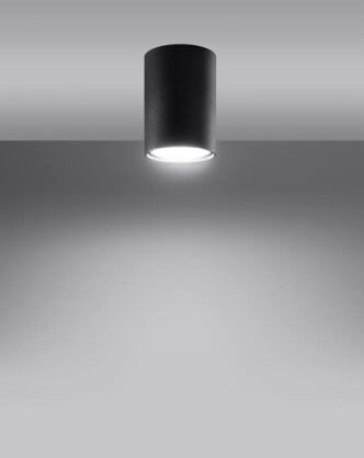 Oprawa sufitowa LAGOS 10 SL.1000 SOLLUX LIGHTING tuba 10 cm czarna