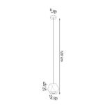 Lampa wisząca WOODY SL.1011 SOLLUX LIGHTING drewniana GU10  - 2