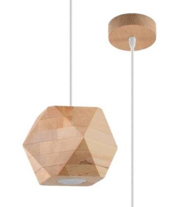 Lampa wisząca WOODY SL.1011 SOLLUX LIGHTING drewniana GU10 