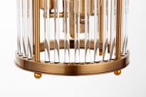 Lampa wisząca BOSTON W3 LUMINA DECO LDP 1235-3 (MD) mosiądz szklane rurki  - 2