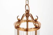 Lampa wisząca BOSTON W3 LUMINA DECO LDP 1235-3 (MD) mosiądz szklane rurki  - 3