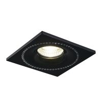 Lampa sufitowa wpuszczana czarny/chrom Simon  Azzardo NC1767SQ-BK/CH AZ1615