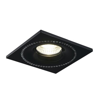 Lampa sufitowa wpuszczana czarny/chrom Simon  Azzardo NC1767SQ-BK/CH AZ1615