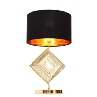 GLAMOUR LAMPA NOCNA CZARNO-ZŁOTA BENARDI LDT 5529 (BK+GD) 