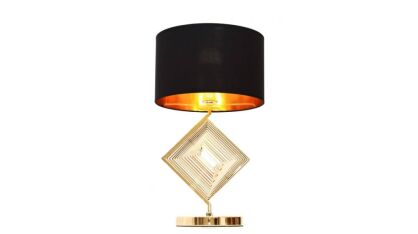 GLAMOUR LAMPA NOCNA CZARNO-ZŁOTA BENARDI LDT 5529 (BK+GD) 