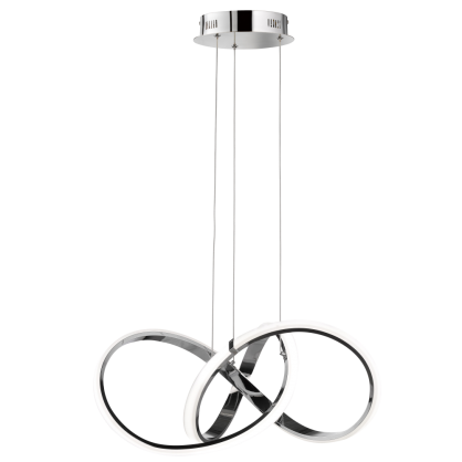 Lampa wisząca Tokyo - P01670CH LED nowoczesna FANTAZYJNA forma idealna do salonu czy jadalni