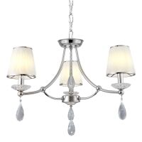 Lampa wisząca DOMINNI LDP 9268-3 (CHR) Lumina Deco trójramienna chrom abażury