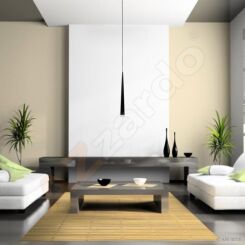 Lampa wisząca Stylo 1 AZ0116 BK czarna klosz w kształcie stożka na końcu szklany
