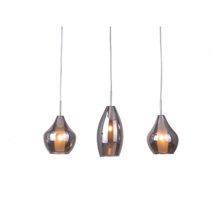 Lampa wisząca Amber Milano 3 Azzardo 2285-3P lampa z metalu oraz chromowanego szkła