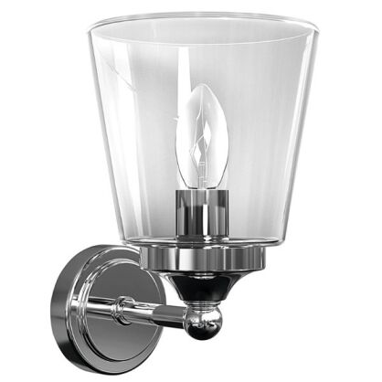Kinkiet BALI 9353 Nowodvorski Elegancki chrom transparentne szkło