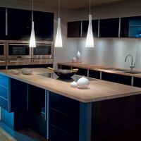 Lampa wisząca Milk SP3 Ideal Lux  030326 Klosze wykonane z białego szkła oprawa z metalu w kolorze białym