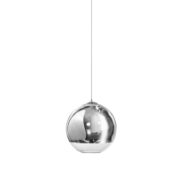 Lampa wisząca Silver Ball 18 AZzardo LP-5034S  AZ0731 kula w kolorze chromu i transparentnego szkła