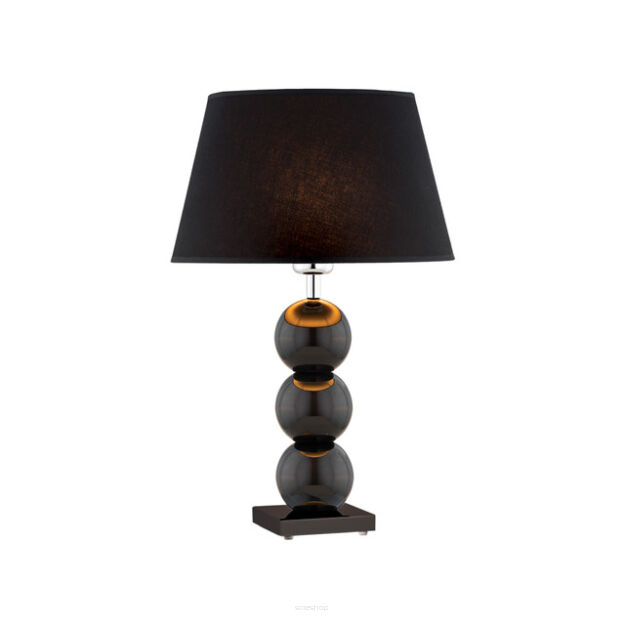 Lampa stołowa FUDŻI 3623 Argon Szykowna czarna podstawa i klosz