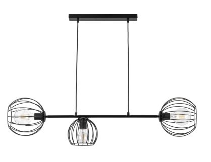 Lampa wisząca MADAM 3 SIGMA 32370 CZARNA RETRO