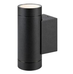 Kinkiet zewnętrzny PIPE 107916 Markslojd IP44 Świeci góra-dół Czarny nowoczesny IP44 Wys. 16 cm