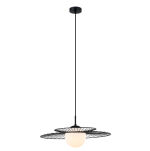 Lampa wisząca SARAH MDM-4000/1 BK Italux LOFTOWA DRUCIANA CZARNA - 2