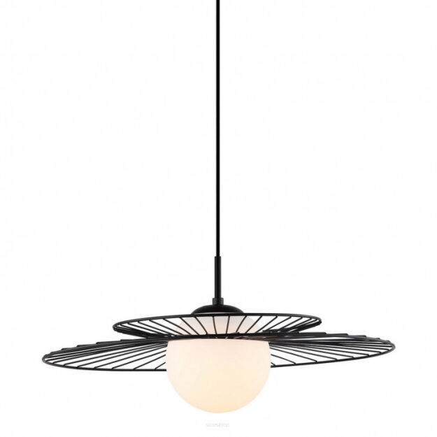 Lampa wisząca SARAH MDM-4000/1 BK Italux LOFTOWA DRUCIANA CZARNA