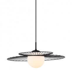 Lampa wisząca SARAH MDM-4000/1 BK Italux LOFTOWA DRUCIANA CZARNA