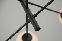Lampa wisząca OVIEDO 8 AZ4422 Azzardo metal szkło czarna G9 - 4