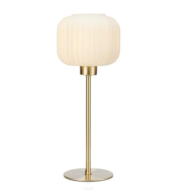 Lampa stołowa SOBER TABLE SMALL 1L Mosiądz/Biały MARKSLOJD 108120 
