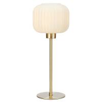 Lampa stołowa SOBER TABLE SMALL 1L Mosiądz/Biały MARKSLOJD 108120 
