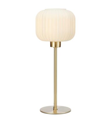 Lampa stołowa SOBER TABLE SMALL 1L Mosiądz/Biały MARKSLOJD 108120 