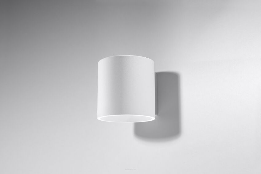 Lampa ścienna kinkiet Orbis biały walec SL.0050 SOLLUX LIGHTING techniczna nowoczesna okrągła