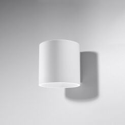 Lampa ścienna kinkiet Orbis biały walec SL.0050 SOLLUX LIGHTING techniczna nowoczesna okrągła