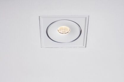 Lampa wpuszczana Lava X1 WP Trimless edge LED Labra  4.1046  kwadrat ruchome oczko LED różne kolory wykończenia