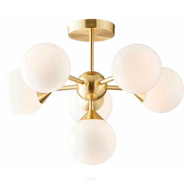 Lampa sufitowa OSCAR szczotkowany mosiądz ENDON LIGHTING 76501  