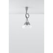LAMPA WISZĄCA DIEGO 5  SZARA SOLLUX  Lampa Ścienna NOWOCZESNY stal  SL.0577 metalowa lampa LED - 4