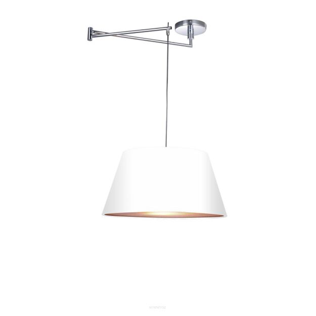 Lampa wisząca  NATALIA Azzardo wykonana jest ze stali w kolorze chromu