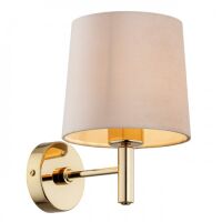 Kinkiet PONTE 4727 Argon mosiądz beżowy welur 