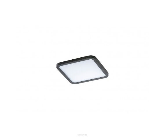 Lampa sufitowa wpuszczana Plafon Slim square 15 AZ2836 AZzardo czarna oprawa w nowoczesnym stylu zaokrąglone boki