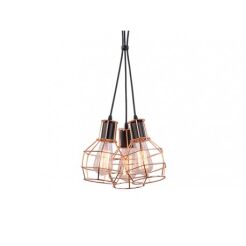 Lampa wisząca Carron AZzardo MD50148-3  AZ1660 wykonana z najwyższej jakoście metalu w kolorze miedzi