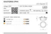 Oprawa wpuszczana KASTORIA AZ4391 Azzardo chrom IP44 - 2