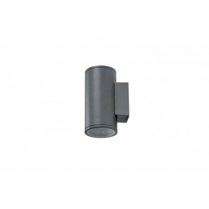 Lampa zewnetrzna kinkiet JOE WALL 2 AZ3319 IP54 swieci góra-dół szara tuba wykonana z metalu i szkła
