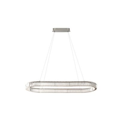 Lampa wisząca SPARK OVAL PENDANT 120 CCT DIMM Chromowana z pilotem AZ6710 AZZARDO