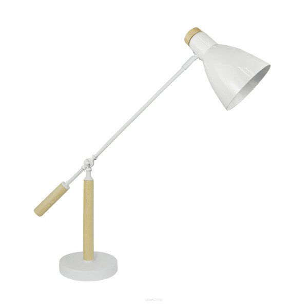 LAMPA STOŁOWA lampa wewnętrzna ZUMA LINE JOSE TABLE P15079-1T W KOLORZE Białym NOWOCZESNY  