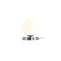 Lampa stołowa BALL SMALL CHROME mleczna kula chromowany wariant ALDEX 1076B4_S  