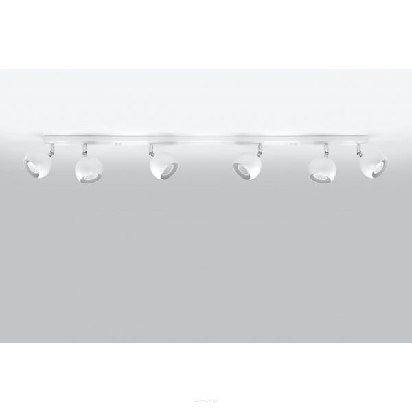 PLAFON OCULARE 6L Biały  SOLLUX  Lampa Ścienna NOWOCZESNY stal  SL.0442 metalowa lampa  SOLLUX LIGHTING
